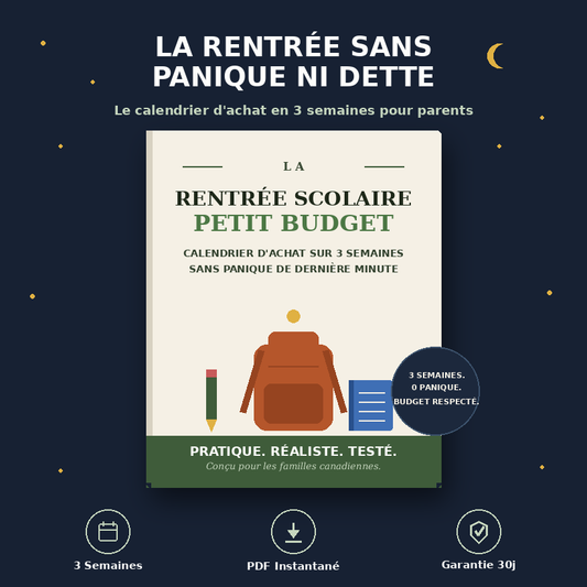 Rentrée Scolaire, Petit Budget